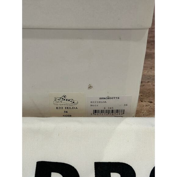 NEW Sandro Rhinestone Hook and Loop Sandals Black size 36 / 5.5 - Picture 6 of 12